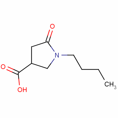 1-丁基-5-氧代吡咯烷-3-羧酸结构式_43094-86-6结构式