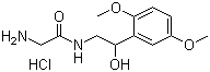 2-Amino-n-[2-(2,5-dimethoxyphenyl)-2-hydroxyethyl]acetamide monohydrochloride Structure,43218-56-0Structure