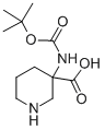 3-(Tert-butoxycarbonylamino)piperidine-3-carboxylic acid Structure,436867-71-9Structure