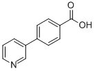 4-(3-吡啶基)苯甲酸结构式_4385-75-5结构式