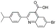 6-Bromo-2-(4-isopropylphenyl)quinoline-4-carboxylic acid Structure,438531-43-2Structure
