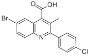 6-Bromo-2-(4-chlorphenyl)-3-methylquinoline-4-carboxylic acid Structure,438531-53-4Structure