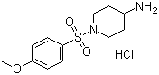 1-(4-Methoxy-benzenesulfonyl)-piperidin-4-ylamine hcl Structure,442124-65-4Structure