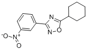 5-环己基-3-(3-硝基苯基)-1,2,4-噁二唑结构式_442571-86-0结构式