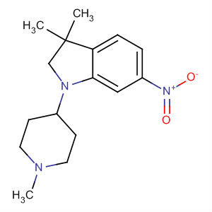 3,3-Dimethyl-1-(1-methyl-piperidin-4-yl)-6-nitro-2,3-dihydro-1h-indole Structure,442846-89-1Structure