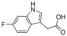 6-Fluoroindole-3-acetic acid Structure,443-75-4Structure