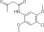 4-Chloro-2,5-dimethoxyacetoacetanilide Structure