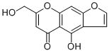 4-羟基-7-(羟基甲基)-5H-呋喃并[3,2-G][1]苯并吡喃-5-酮结构式_4439-68-3结构式