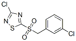 3-Chloro-5-(3-chlorobenzyl sulphonyl)1,2,4-thiadiazole Structure,444791-18-8Structure