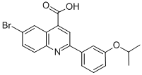6-Bromo-2-(3-isopropoxyphenyl)quinoline-4-carboxylic acid Structure,445289-20-3Structure
