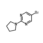 5-Bromo-2-(pyrrolidin-1-yl)pyrimidine Structure,446286-61-9Structure