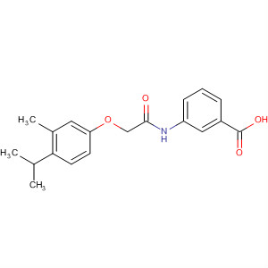 3-(2-(4-异丙基-3-甲基苯氧基)乙酰氨基)苯甲酸结构式_446829-09-0结构式