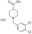 1-(3,4-二氯苄基)-4-哌啶-羧酸盐酸盐结构式_451485-54-4结构式