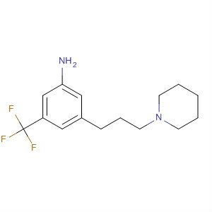 3-(3-(Piperidin-1-yl)propyl)-5-(trifluoromethyl)benzenamine Structure,453560-59-3Structure