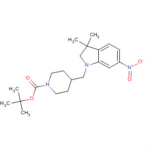 3,3-Dimethyl-1-(1-boc-piperidin-4-ylmethyl)-6-nitro-2,3-dihydro-1h-indole Structure,453560-61-7Structure