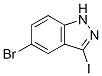 5-溴-3-碘-1H-吲唑结构式_459133-66-5结构式