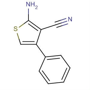 2-氨基-4-苯基-3-噻吩甲腈结构式_4651-73-4结构式