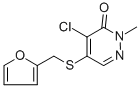4-氯-5-[(2-呋喃甲基)硫代-2-甲基哒嗪-3(2h)-酮结构式_465514-01-6结构式