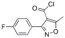 3-(4-Fluorophenyl)-5-methyl-4-isoxazolecarbonyl chloride Structure,465514-05-0Structure