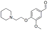 3-Methoxy-4-[2-(piperidin-1-yl)ethoxy]benzaldehyde Structure,46995-88-4Structure