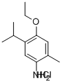 4-Ethoxy-5-isopropyl-2-methylbenzenamine hydrochloride Structure,473704-48-2Structure