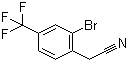 2-Bromo-4-(trifluoromethyl)phenylacetonitrile Structure