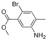 5-氨基-2-溴-4-甲基苯甲酸甲酯结构式_474330-54-6结构式