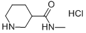 哌啶-3-羧酸 甲基酰胺盐酸盐结构式_475060-42-5结构式