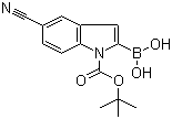 1-Boc-5-氰基吲哚-2-硼酸结构式_475102-15-9结构式