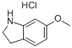 6-甲氧基-2,3-二氢-1H-吲哚盐酸盐结构式_4770-41-6结构式