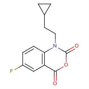1-(2-Cyclopropyl-ethyl)-6-fluoro-1h-benzo[d][1,3]oxazine-2,4-dione Structure,477933-12-3Structure