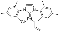 Allylchloro[1,3-bis(2,4,6-trimethylphenyl)imidazol-2-ylidene]palladium Structure,478980-04-0Structure