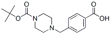 4-(4-Carboxybenzyl)piperazine-1-carboxylic acid tert-butyl ester Structure,479353-63-4Structure