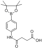 N[4-(4,4,5,5-四甲基-1,3,2-二噁硼烷-2-基)苯基]琥珀酰胺酸结构式_480424-98-4结构式