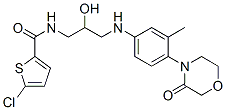 2-Thiophenecarboxamide, 5-chloro-N-[2-hydroxy-3-[[3-methyl-4-(3-oxo-4-morpholinyl)phenyl]amino]propyl]- Structure,482306-16-1Structure