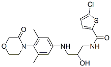 2-Thiophenecarboxamide, 5-chloro-N-[3-[[3,5-dimethyl-4-(3-oxo-4-morpholinyl)phenyl]amino]-2-hydroxypropyl]- Structure,482306-20-7Structure