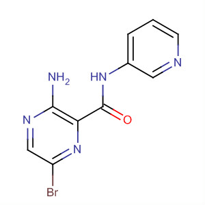 3-氨基-6-溴-N-吡啶-3-基吡嗪-2-羧酰胺结构式_486422-03-1结构式