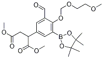 2-(3-甲酰基-4-((2-甲氧基乙氧基)甲氧基)-5-(4,4,5,5-四甲基-1,3,2-二噁硼烷-2-基)苯基)琥珀酸二甲酯结构式_488713-67-3结构式