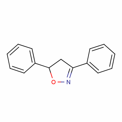 4,5-Dihydro-3,5-diphenylisoxazole Structure,4894-23-9Structure