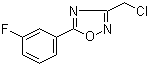 3-(氯甲基)-5-(3-氟苯基)-1,2,4-噁二唑结构式_491842-63-8结构式