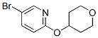 5-Bromo-2-(tetrahydropyran-4-yloxy)pyridine Structure,494772-07-5Structure