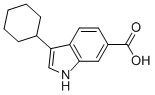 3-环己基-1H-吲哚-6-羧酸结构式_494799-17-6结构式