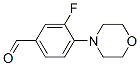 3-Fluoro-4-(n-morpholino)benzaldehyde Structure,495404-90-5Structure