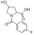 1-(4-Fluorobenzoyl)-4-hydroxy-2-pyrrolidine carboxylic acid Structure,497163-88-9Structure