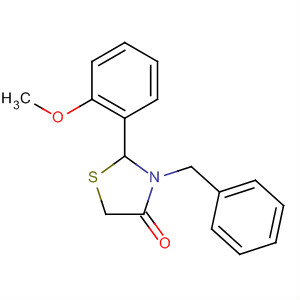 3-苄基-2-(2-甲氧基苯基)-1,3-噻唑啉-4-酮结构式_499121-19-6结构式