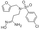 3-[[(4-氯苯基)磺酰基](2-呋喃基甲基)氨基]-N-羟基丙脒结构式_499769-99-2结构式