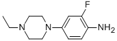 4-(4-Ethyl-1-piperazinyl)-2-fluorobenzenamine Structure,500205-60-7Structure