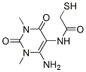 N-(6-氨基-1,2,3,4-四氢-1,3-二甲基-2,4-二氧代-5-嘧啶)-2-疏基-乙酰胺结构式_500311-81-9结构式