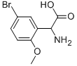 氨基(5-溴-2-甲氧基苯基)乙酸结构式_500696-01-5结构式