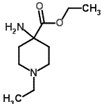 (9CI)-4-氨基-1-乙基-4-哌啶羧酸乙酯结构式_500993-26-0结构式